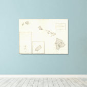 Übersicht über die Sandwich-Inseln Leinwanddruck (Insitu (Holzboden))