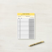 Übersicht über die Schaustellerlinien Post-it Klebezettel (Auf Schreibtisch)