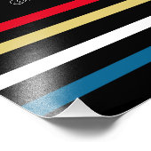 Übersicht über die schwarzen und primären 50. Retr Fotodruck (Ecke)