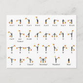 Übersicht über die Semaphone Postkarte (Vorderseite)