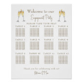 Übersicht über die Sitzplätze der Toast Engagement Poster (Vorderseite)