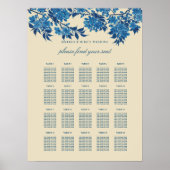 Übersicht über die Sitzplätze in antiken japanisch Poster (Vorne)