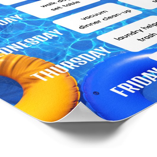 Übersicht über die Sommerpause Poster (Ecke)