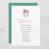 Übersicht über die tropischen Hochzeitstiege Einladung (Vorne/Hinten)