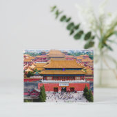 Übersicht über die verbotene Stadt Peking Postkarte (Stehend Vorderseite)