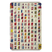 Übersicht über die Vintagen Landesflaggen - 1863 e Magnet (Vertikal)