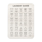 Übersicht über die Wäschesymbole Magnet (Vertikal)