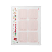 Übersicht über die Weihnachtsaktivitäten Notizblock (Rotiert)