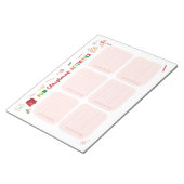 Übersicht über die Weihnachtsaktivitäten Notizblock (angewinkelt)