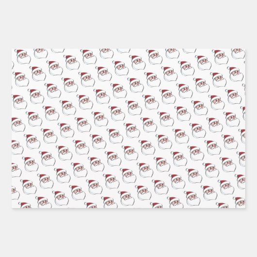 Übersicht über die Weihnachtswrapping-Papier Geschenkpapier Set (Vorderseite)