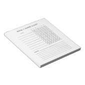 Übersicht über die wöchentliche Überprüfung Notizblock (angewinkelt)