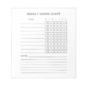 Übersicht über die wöchentliche Überprüfung Notizblock (Vorderseite)