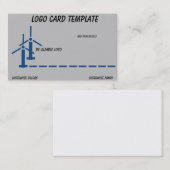 Übersicht über Drohnenluftturbinen Visitenkarte (Vorne/Hinten)