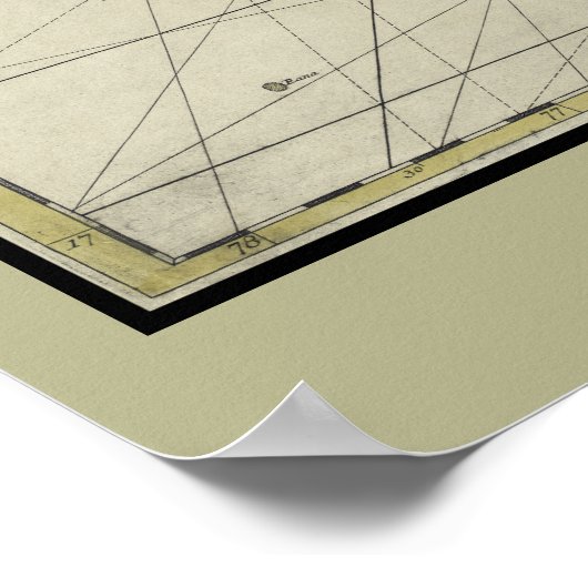 Übersicht über Haiti und die Dominikanische Republ Poster (Ecke)