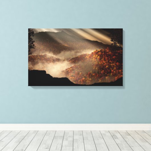 Übersicht über Herbst Leinwanddruck (Insitu (Holzboden))