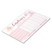 Übersicht über Personalisierte Namensaufgaben für Notizblock (angewinkelt)