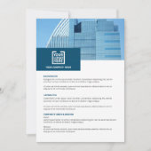 Übersicht über Unternehmen Einladung (Vorderseite)