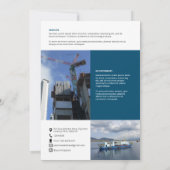 Übersicht über Unternehmen Einladung (Rückseite)