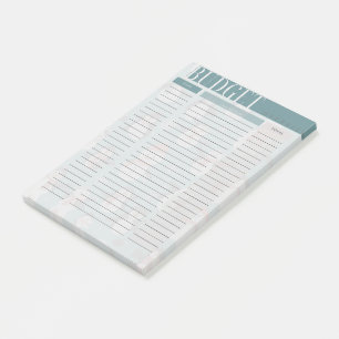 Übersicht Übersicht über den Budgetracker Snowman  Post-it Klebezettel