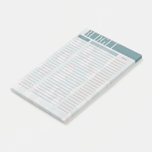 Übersicht Übersicht über den Budgetracker Snowman  Post-it Klebezettel (angewinkelt)