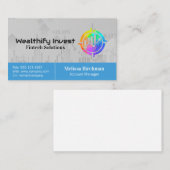 Übersicht zur Weltmarktfinanzierung | Fintech-Logo Visitenkarte (Vorne/Hinten)