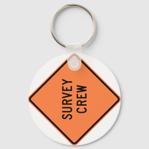 Übersichts-Crew-Landstraßen-Zeichen Schlüsselanhänger