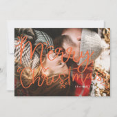 ÜBERSIERTE Weihnachtskarte Feiertagskarte (Vorderseite)