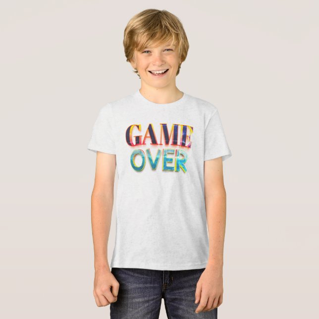 Überspielen Tri-Blend Shirt (Vorderseite voll)