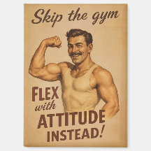 Überspring das Fitnessstudio Vintage Poster | Retr