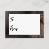 Überspringe das Wrapping Paper! Handwriting Wood B Begleitkarte (Rückseite)