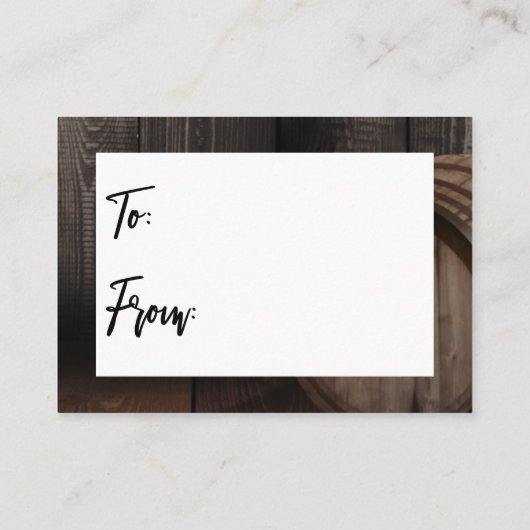 Überspringe das Wrapping Paper! Handwriting Wood B Begleitkarte (Rückseite)