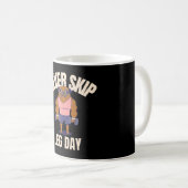 Überspringe nie Beintraining Kaffeetasse (VorderseiteRechts)