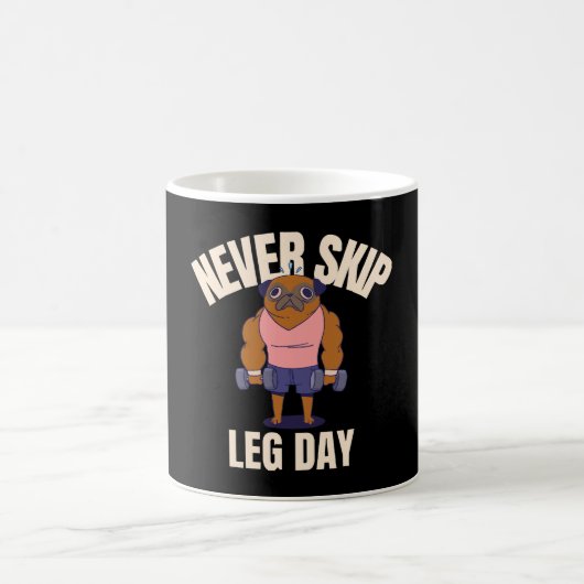 Überspringe nie Beintraining Kaffeetasse (Mittel)