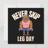 Überspringe nie den Beintag (Rückseite)