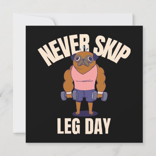 Überspringe nie den Beintag (Rückseite)