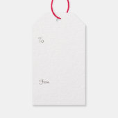 Überspringen mit Foxtail-Geschenketiketten Geschenkanhänger (Rückseite)