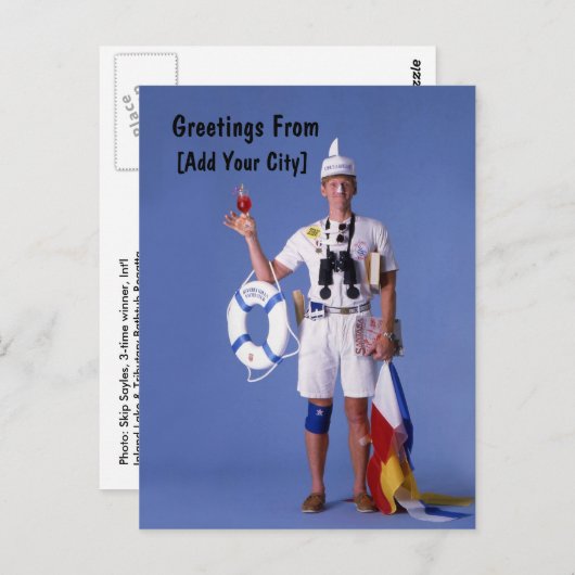 Überspringen Sayles™_humorvolle Grüße aus Postkart Postkarte (Vorne/Hinten)