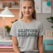 Überspringen Schule Funny Homeschool Retro Stil T-Shirt