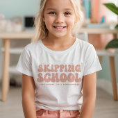 Überspringen Schule Funny Homeschool Retro Stil T-Shirt