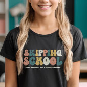 Überspringen Schule Funny Homeschool Retro Stil T-Shirt