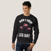 Überspringen Sie den Beintag Flamingos Sweatshirt (Vorne ganz)