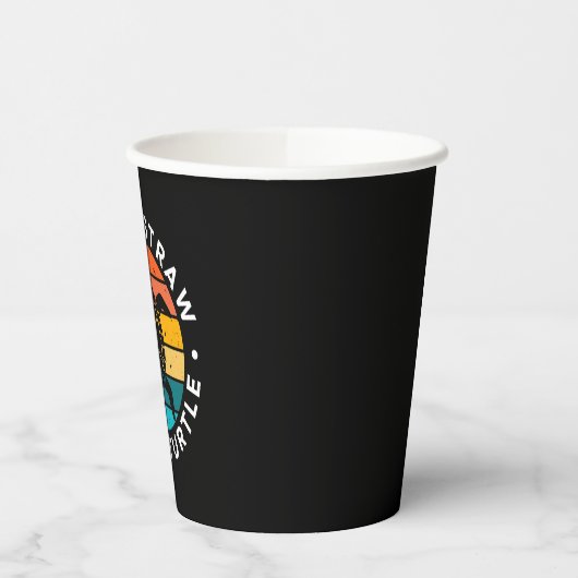 Überspringen Sie einen Strohhalm, der einen Turtel Pappbecher (Links)