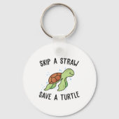Überspringen Sie einen Strohhalm Gerettet eine Sch Schlüsselanhänger (Vorderseite)