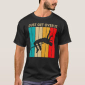Überspringen Sie es einfach hoch springende Retro- T-Shirt (Vorderseite)