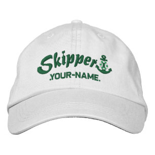 Überspringen Sie Ihren Namen Lifesaver Anker Bestickte Kappe