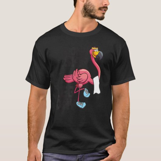 Überspringen Sie nicht Leg Day Niedlich Flamingo F T-Shirt (Vorderseite)