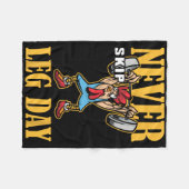 Überspringen Sie niemals das Leng Day Weightlift W Fleecedecke (Vorderseite (Horizontal))