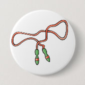 Überspringendes Seil-Knopf Button (Vorderseite)