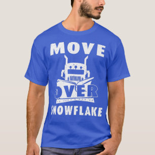 Übersteigen Sie den Schneeflockenpflug-Fahrer. T-Shirt