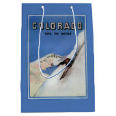 Übersteigt die Nation - Ski fahrendes förderndes Mittlere Geschenktüte (Vorderseite)